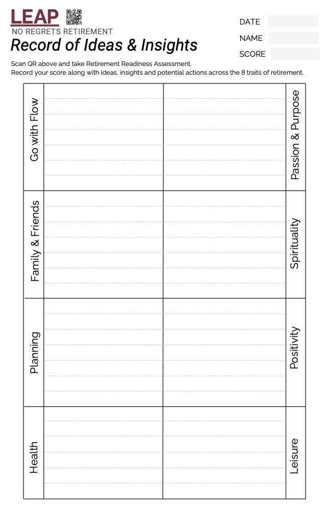 Leap No Regrets Planner
